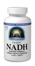 Source Naturals ENADA NADH, 10mg, 20 tabs