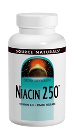 Source Naturals Niacin, 250mg, 250 tabs