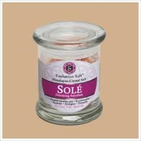 Evolution Salt Sole Drinking Solution, Glass Jar with Crystals