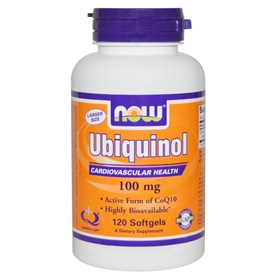 NOW Ubiquinol, 100 mg, 120 gels
