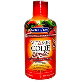 Garden of Life Vitamin Code Liquid Multi, Fruit Punch Flavor, 30 fl oz (900 ml)