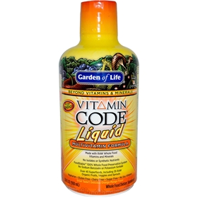 Garden of Life Vitamin Code Liquid Multi, Orange Mango, 30 fl oz (900 ml)