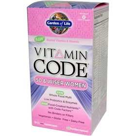 Garden of Life Vitamin Code 50 &amp; Wiser Women&#39;s Formula, 120 caps