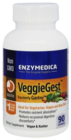 Enzymedica VeggieGest, 90 Caps (Formally Gastro)