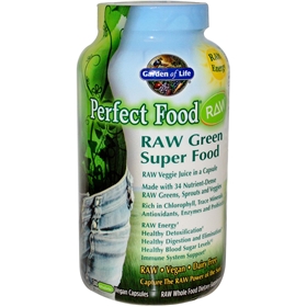 Garden of Life Perfect Food Raw, 240 Vegan Capsules