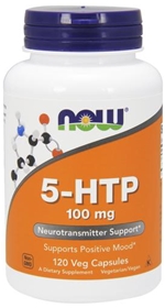 NOW 5-HTP 100 mg, 120 Vcaps