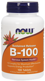 NOW   Vitamin B-100 Sustained Release - 100 Tablets