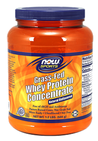 Now - 1.2 Lbs, - Whey Protein Concentrate, Grass-Fed Unflavored Powder