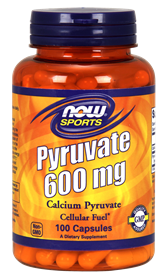 Now - Pyruvate 600 mg Capsules