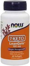 NOW 7-KETO LeanGels 100 mg, 60 Softgels