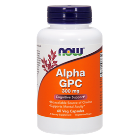 NOW Alpha GPC, 300 mg, 60 Vcaps