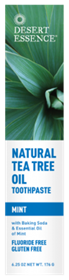 Desert Essence  Natural Tea Tree Oil Toothpaste Mint  6.25 oz