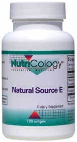 Nutricology  Natural Source E  120 Softgels