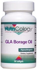 Nutricology  GLA Borage Oil  30 Softgels