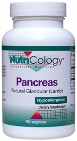 Nutricology  Pancreas Lamb Natural Glandular  90 Caps