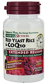 Red Yeast Rice 600 mg CoQ10 100 mg Extended Release - 30 Tablets