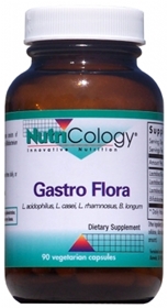 Nutricology  Gastro Flora  90 Vegetarian Caps