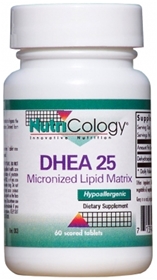 Nutricology  DHEA 25 mg Micronized Lipid Matrix  60 Tabs