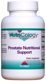 Nutricology  Prostate Nutritional Support  60 Softgels