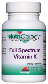 Nutricology  Full Spectrum Vitamin K  90 softgels