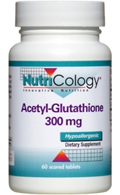Nutricology  Acetyl-Glutathione 300 mg  60 Tablets