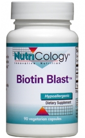 Nutricology  Biotin Blast™  90 Vegetarian Capsules