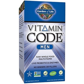 Garden of Life Vitamin Code Men&#39;s Formula, 240 caps