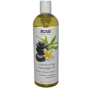 NOW Comforting Massage Oil, 16 oz
