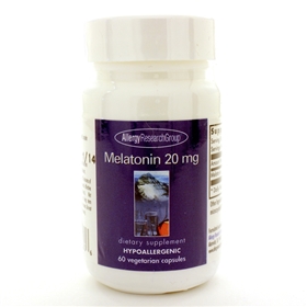 Allergy Research  Melatonin 20mg  60 Caps