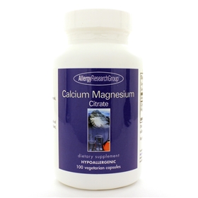 Allergy Research  Calcium/Magnesium Citrate  100 Caps