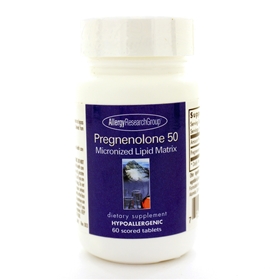 Allergy Research  Pregnenolone 50mg Micronized Lipid Matrix  60 Tabs