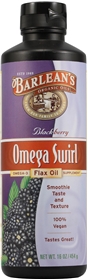 Barleans Omega Swirl Flax Oil, 16 fl , Blackberry Flavor