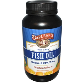 Barleans Fish Oil, 250 Softgels, 1000mg