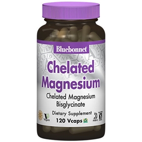 Bluebonnet Chelated Magnesium 120 Vcaps