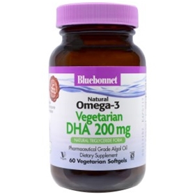 Bluebonnet natural omega-3 vegetarian DHA 200mg