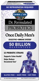 Garden of Life  Dr. Formulated Probiotics Once Daily Men&#39;s 50 Billion CFU - 30 Vcaps