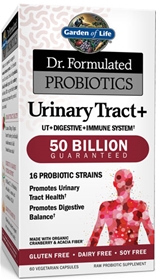 Garden of Life   Dr. Formulated Probiotics Urinary Tract+ 50 Billion CFU - 60 Vcaps