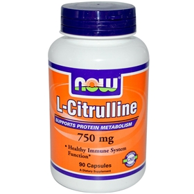 NOW L-Citrulline, 750 mg, 90 caps