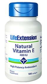 Life Extension Vitamin E caps, 400 IU, 100 caps