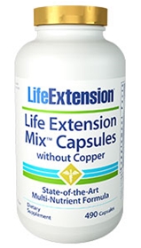 Life Extension Life Extension Mix Caps Without Copper, 490 caps