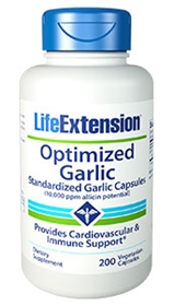 Life Extension Optimized Garlic, 200 Vcaps