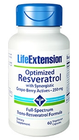 Life Extension Optimized Resveratrol 250mg, 60 Vcaps