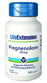 Life Extension Pregnenolone, 50mg, 100 caps