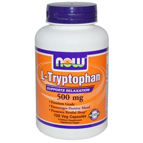 Now L-Tryptophan, 500 mg, 120 caps