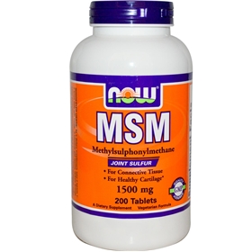 NOW MSM, 1500mg, 200 Tabs