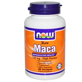 NOW Maca, Raw, 750mg, 90 Vcaps