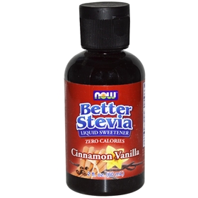 NOW Stevia BetterStevia Liquid Extract (Cinnamon Vanilla), 2 oz
