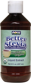 NOW Stevia BetterStevia Organic Liquid Extract, 8 oz