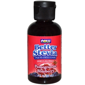NOW Stevia BetterStevia Liquid Extract (Pomegranate Blueberry), 2 oz