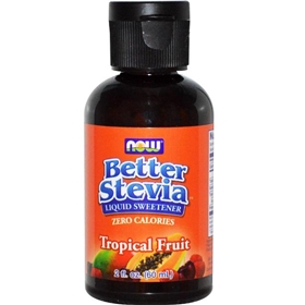 NOW Stevia BetterStevia Liquid Extract (Tropical Fruit), 2 oz